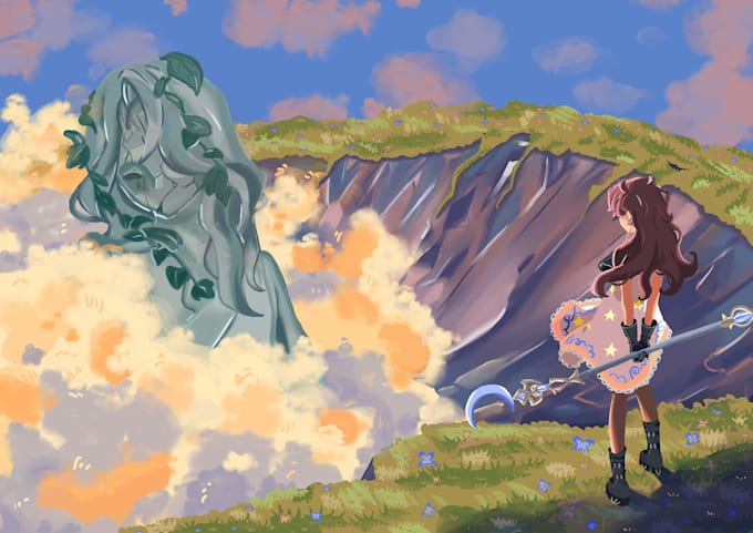 draw a custom digital illustration