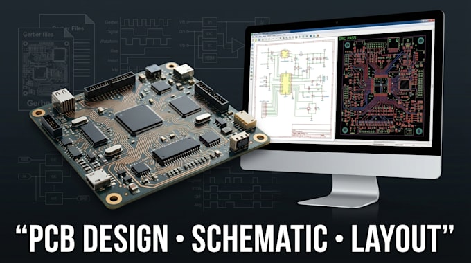 design pcb layout, circuit schematic and pcb design