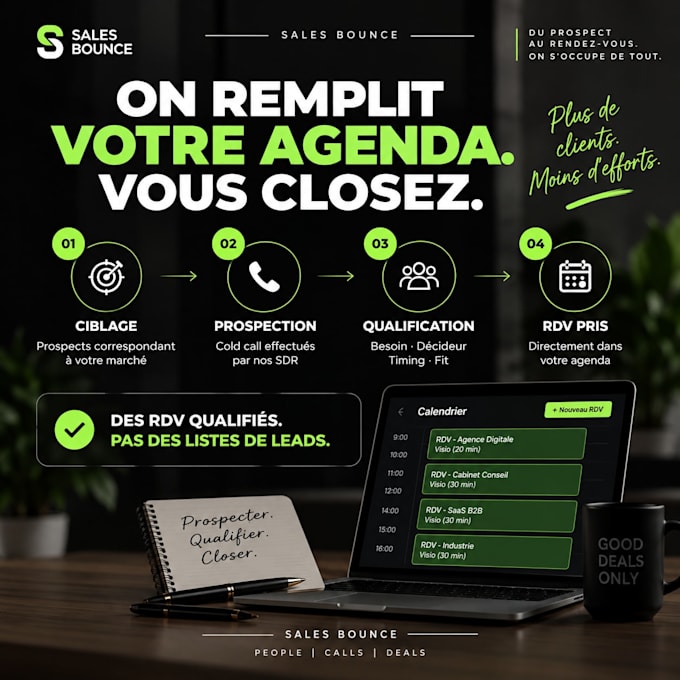 do b2b cold calling in french and set qualified appointments