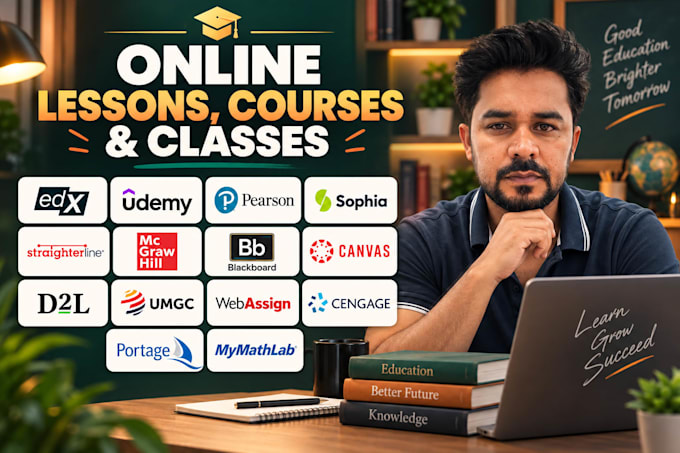 assist you in your online lessons, courses, and classes