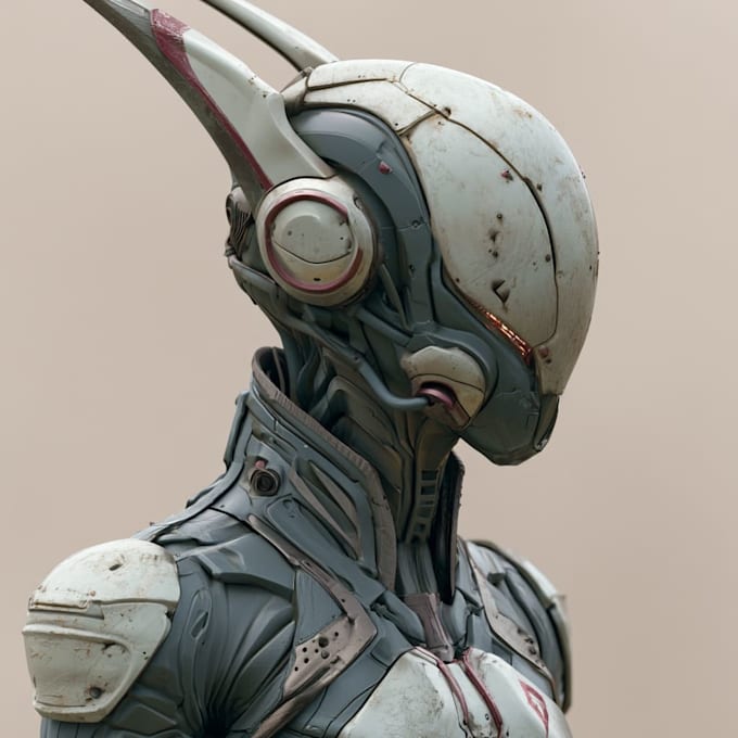 sci fi character illustration or sci fi character