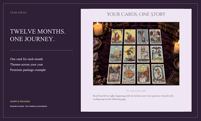 do a future outlook and year ahead tarot reading PDF