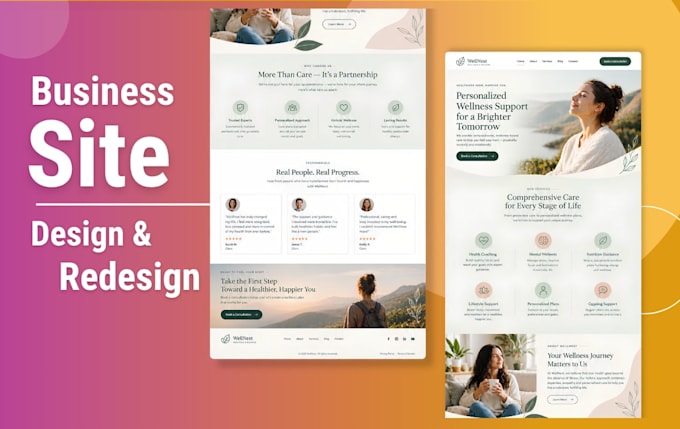 design a professional canva website and landing page design