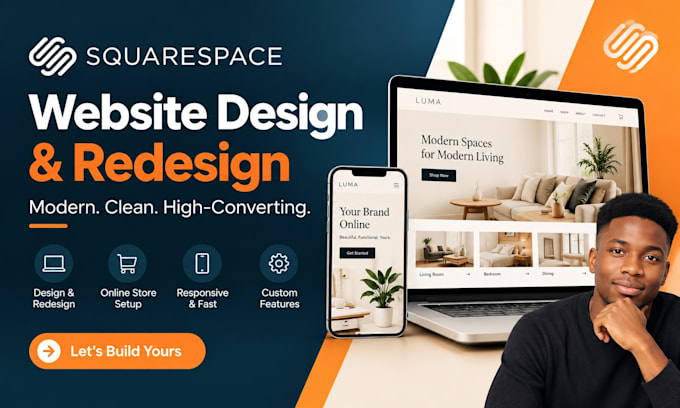 build squarespace store, design redesign copy ecommerce website, store