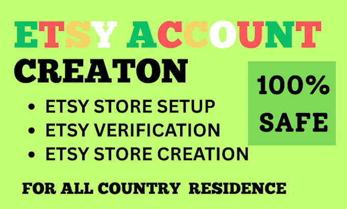 do esty account creation and etsy store setup
