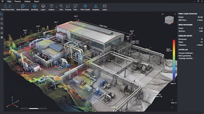 develop 3d computer vision, point cloud processing, lidar processing software