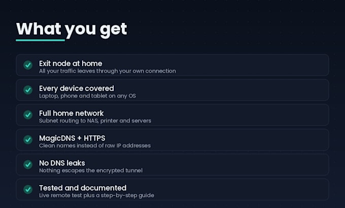 set up tailscale VPN exit node to use your home IP from anywhere abroad