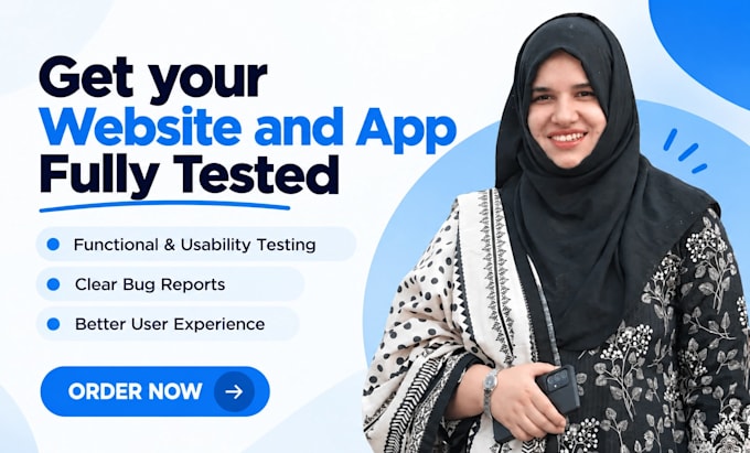 qa test and review website and app with UI UX and functionality testing