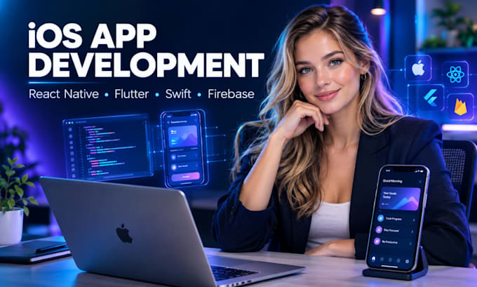 develop ios mobile app using react native flutter swift firebase aws revenuecat