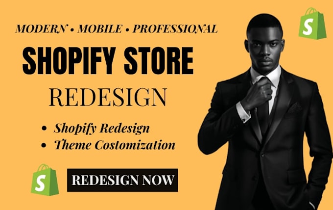 redesign your shopify store or shopify website