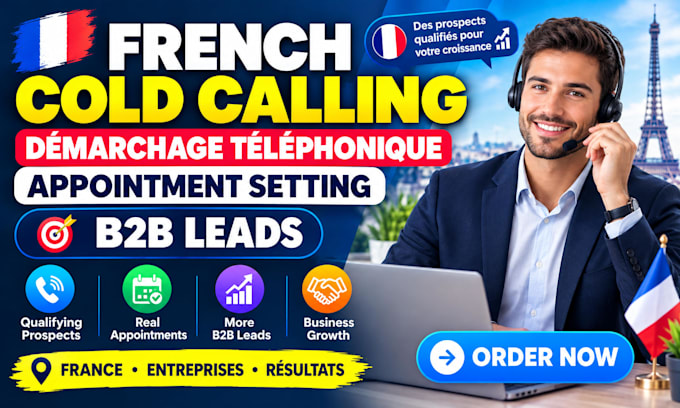 do french cold calling démarchage téléphonique appointment setting b2b leads