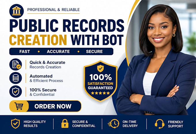 do public records creation with bot
