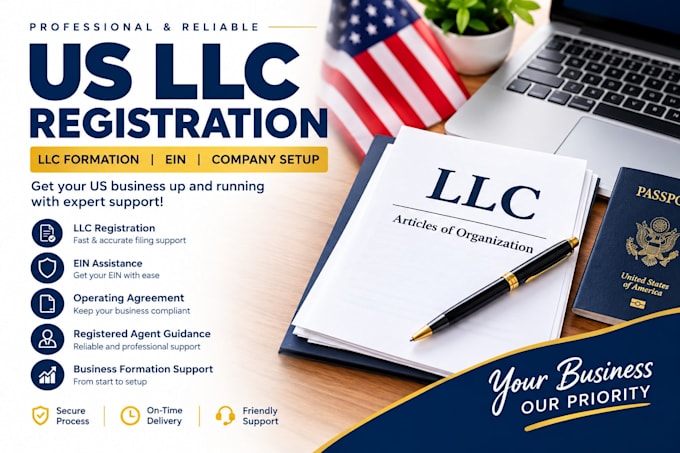 do US llc registration, llc formation, ein and company formation services