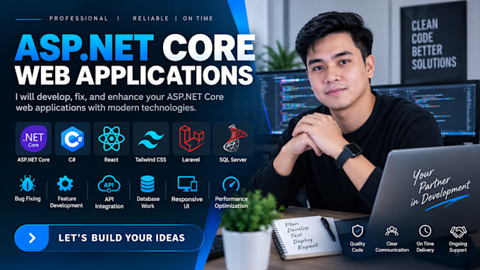 fix asp net core bugs and develop web applications