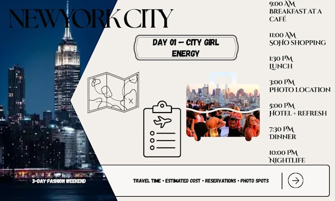 create a personalized travel itinerary for your trip