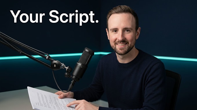 record a voiceover from your script