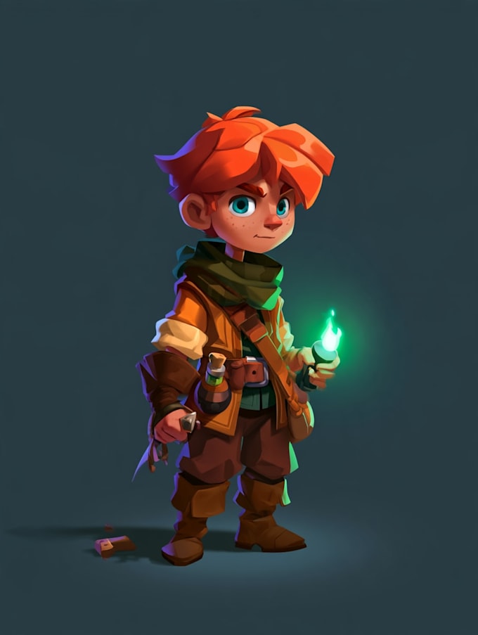 draw 2d game character or 2d game