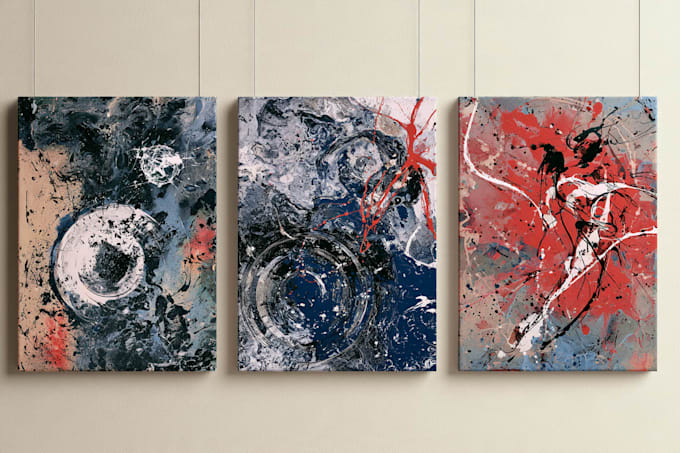 paint digital abstract art works
