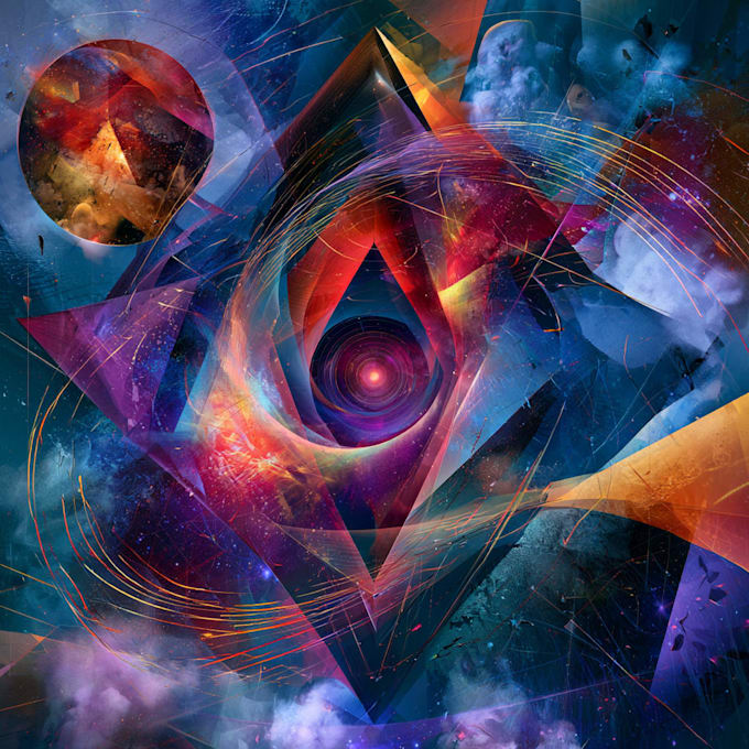paint digital abstract art works
