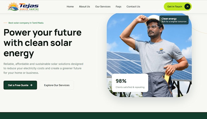 create a responsive react and mern stack website