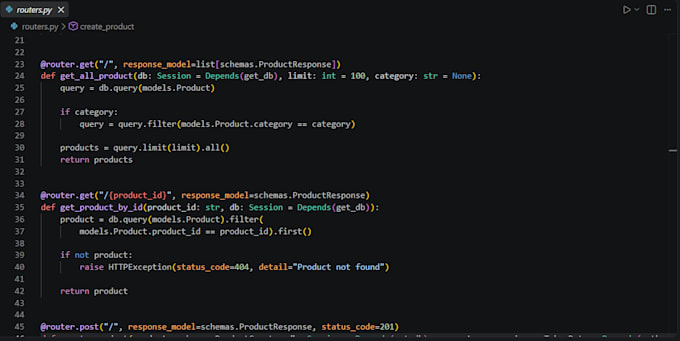 fix bugs in your python, fastapi, or backend API