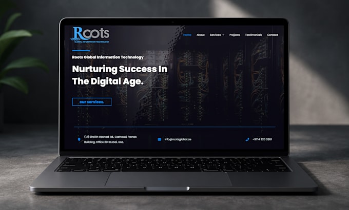 design and develop a responsive business website