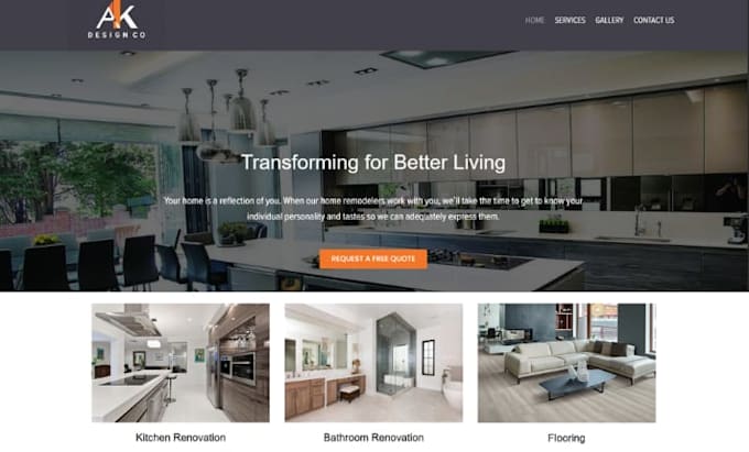 design general contracting website remodeling construction website