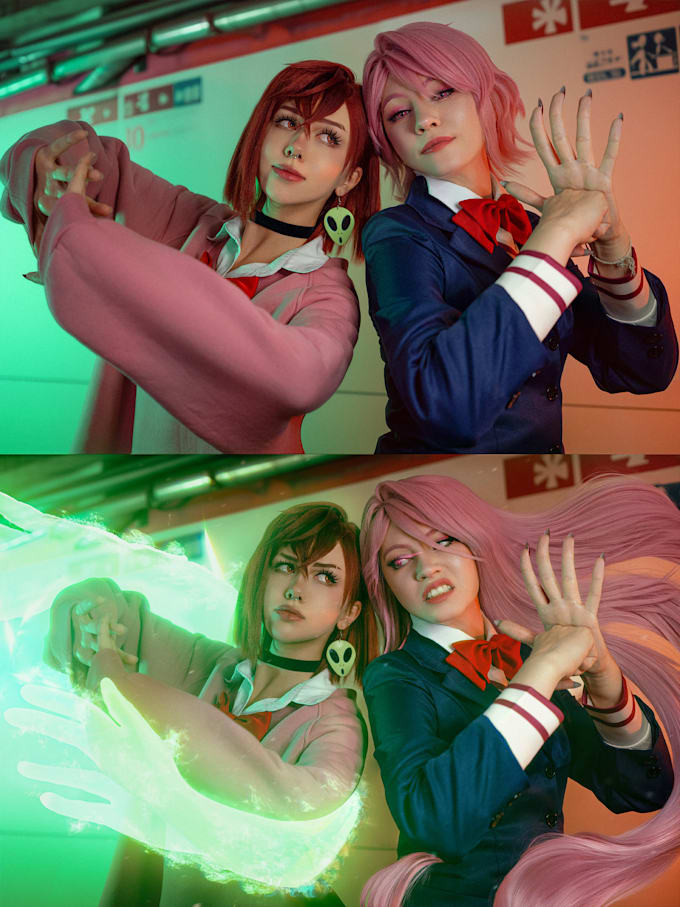 complex retouching and background replacement