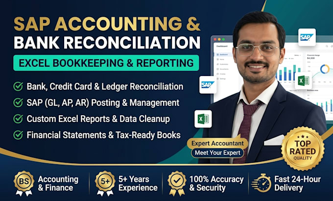 do sap accounting, bank reconciliation, and excel reporting
