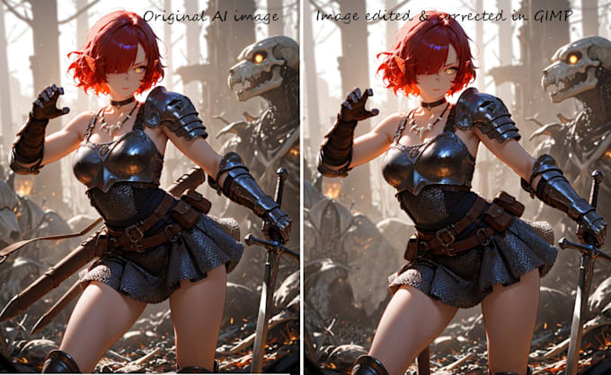 create custom ttrpg character art with manual ai cleanup
