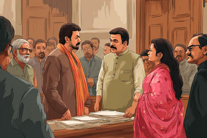 create satirical political cartoon illustrations