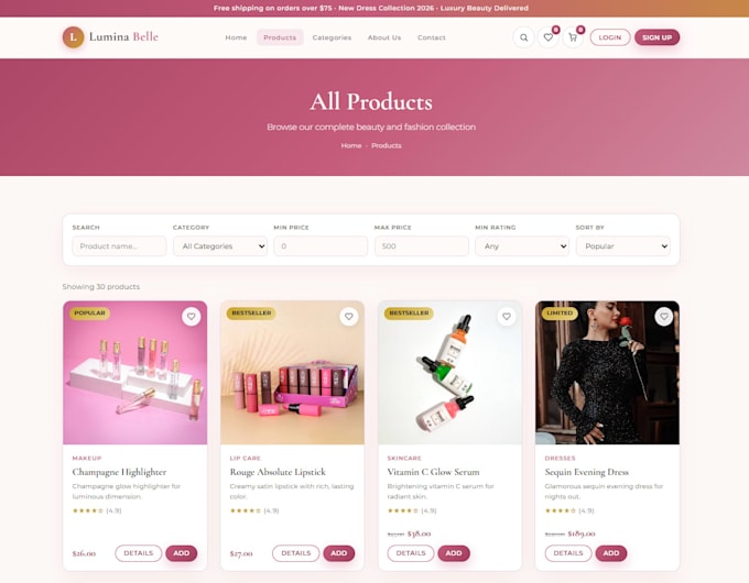 create a website using HTML CSS javascript