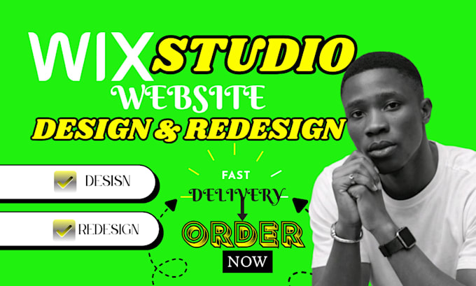 wix website redesign, wix studio website redesign, design wix studio store, wix