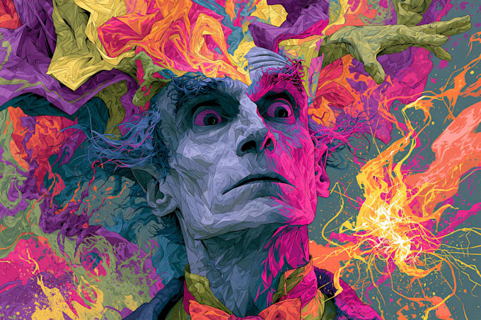 craft psychedelic illustrations with hypnotic trippy visuals