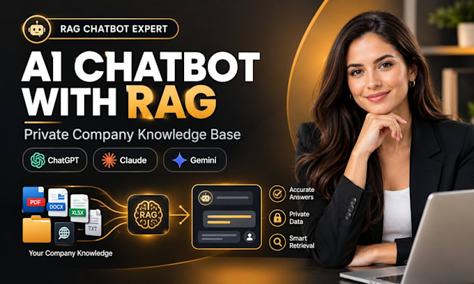 rag chatbot with private company knowledge base for your business