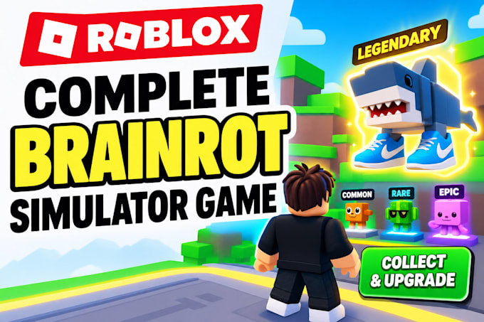 build a complete roblox brainrot simulator game