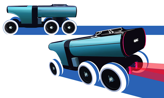 develop and render automotive concepts in photoshop