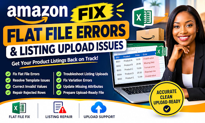 fix amazon flat file errors product upload issues listing problems