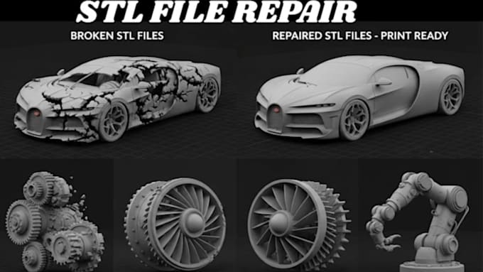 fix, repair and modify stl files for 3d printing