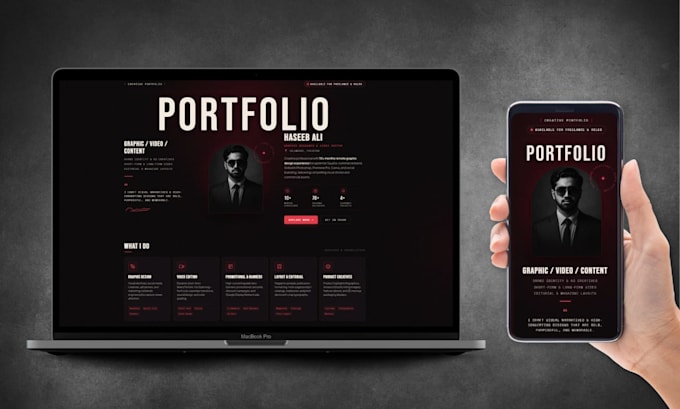 build custom portfolio and websites for your business