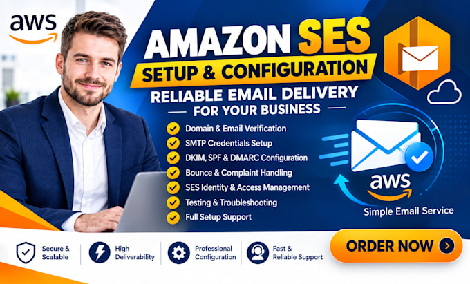 setup and build aws smtp to request amazon ses sending limit increase