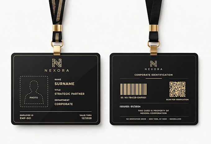 redesign your old id card into modern professional id card