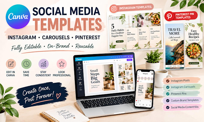 design canva instagram post carousel and pinterest pin templates fix pin errors