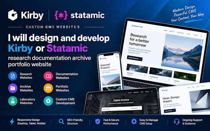 design kirby statamic research documentation archive lab porfolio website