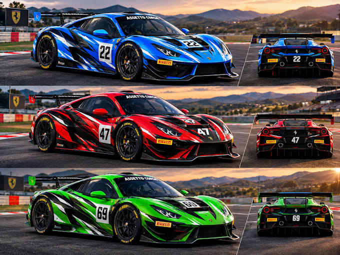 design acc imu and iracing custom livery
