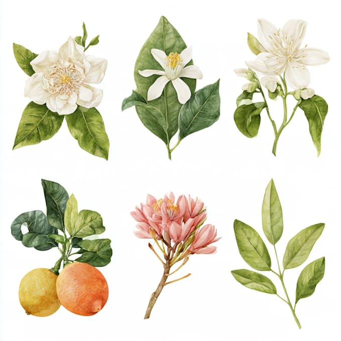 draw botanical illustrations of flowers