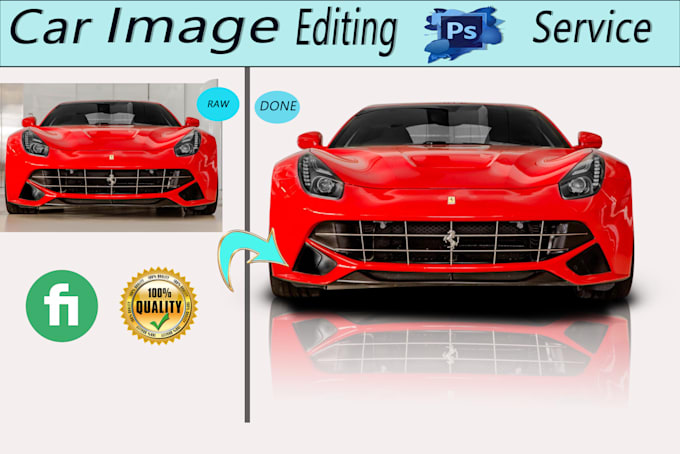 do car photo editing and automotive image background change