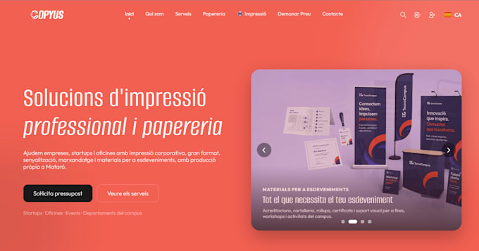 build a modern single page website