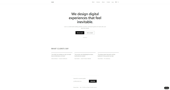 create you a website from scratch