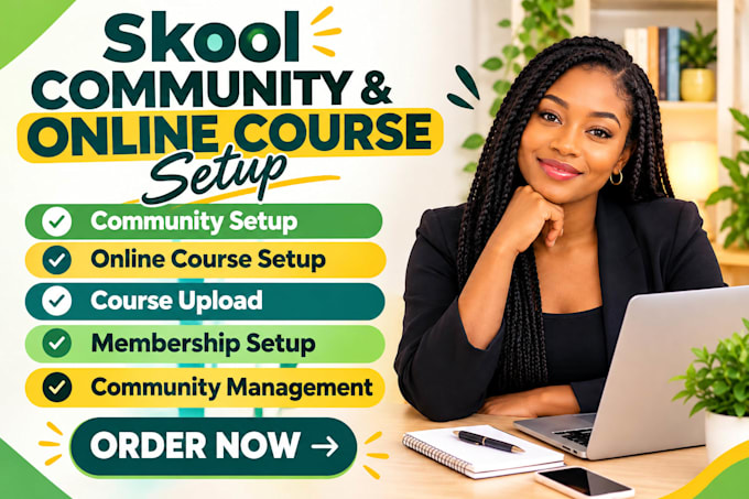 setup skool community online course creation skool community manager